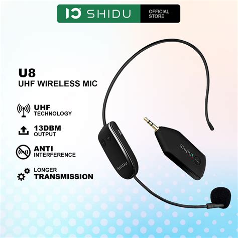 Shidu U8 UHF Wireless Microphone Handheld Headset Shopee Malaysia