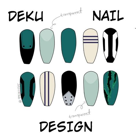 Izuku Midoriya Nail Design Manicura De U As Manicura Art Stica U As