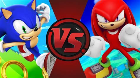 Knuckles Vs Sonic Rap Battle