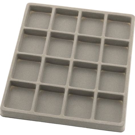 Gray Slot Size Jewelry Display Tray Inserts New