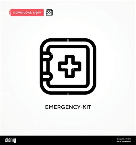 Emergency Kit Simple Vector Icon Modern Simple Flat Vector