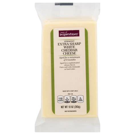 Save On Taste Of Inspirations Cheddar Cheese Vermont Extra Sharp White