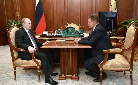 Meeting With Gazprom Ceo Alexei Miller President Of Russia