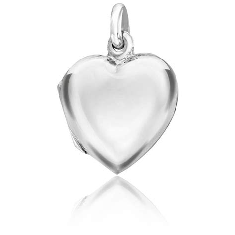 Pendentif Photo Coeur Poli En Argent 925 Artemis Ocarat