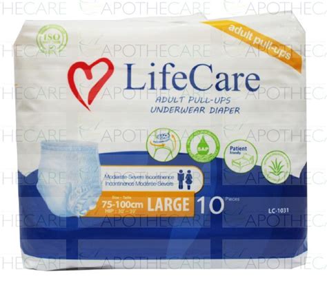 Diaper Life Care Pull Ups Large 10s