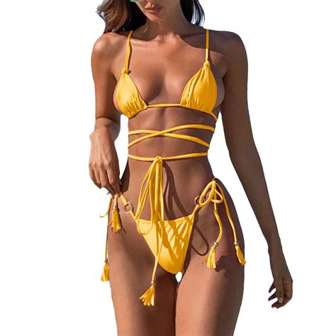 Swimsuits For Women 2024 High Waist Bikini Push Up Bikinis Print Female