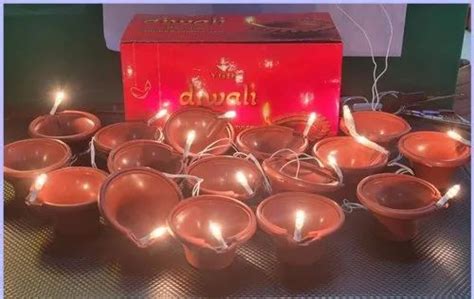 Led Warm White Brown Diya String Light Plug In 12 V At Rs 45piece In