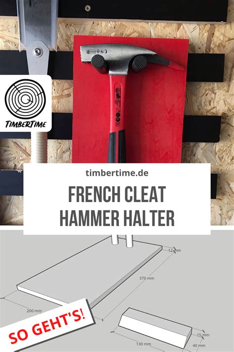 French Cleat Hammer Halter Selber Bauen Schnell Und Einfach Artofit