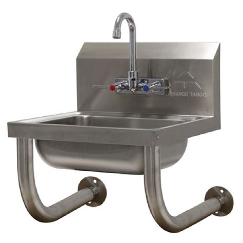 Advance Tabco Ps Wall Mount Stainless Steel Hand Sink With Splash