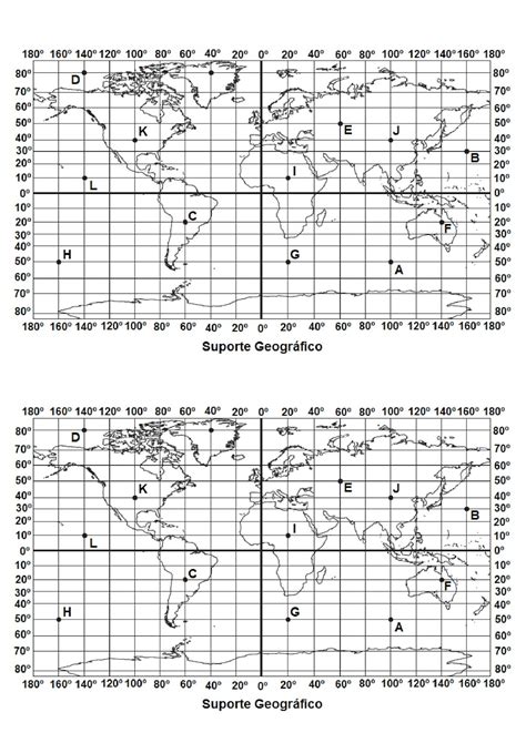 Exerc Cios Sobre Coordenadas Geogr Ficas Librain