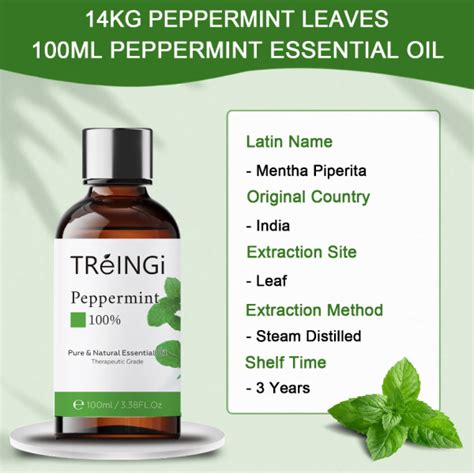 Peppermint Essential Oils For Steam Inhalation 100 Pure All Natural