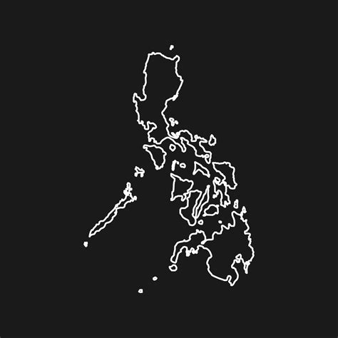 Map Of Philippine Islands On Black Background 6580673 Vector Art At Vecteezy