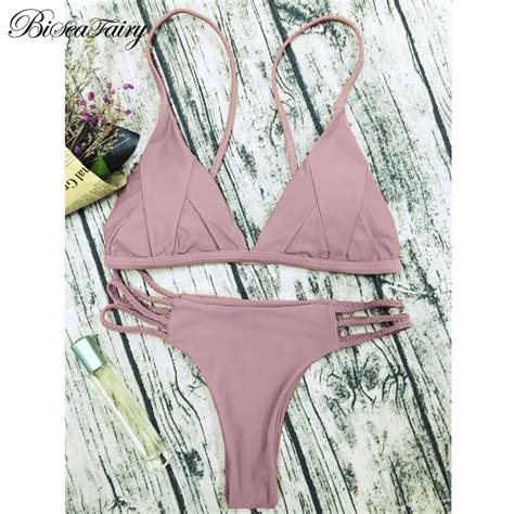 Biseafairy 2019 New Sexy Bikinis Women Swimsuit Brazilian Bikini Set