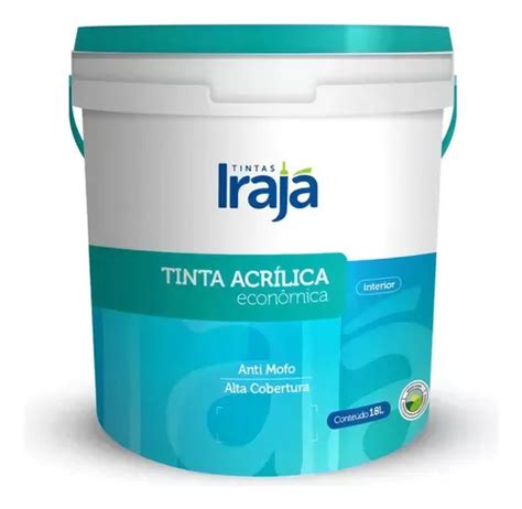 Tinta Acr Lica Interno Alta Cobertura Econ Mica Iraj L Cor Branco