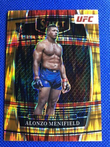 2022 4 Alonzo Menifield Panini Select UFC Concourse Level Orange Flash