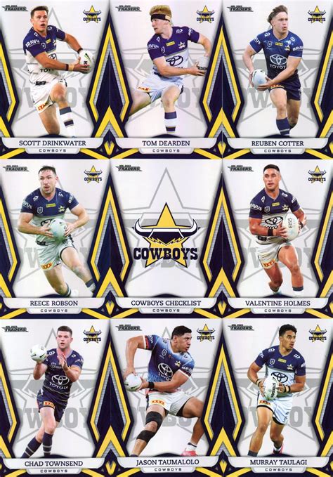 2023 NRL Traders Pearl Special Team Set - North QLD Cowboys - Gold ...