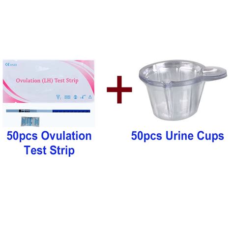 50pcs Ovulation Test Strip Opk Lh Ovulasi And Early Pregnancy Test Strip 10miu Upt Hcg Kehamilan