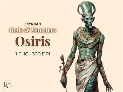 Osiris Egyptian God Sublimation Clipart Graphic by Esch Creative ...