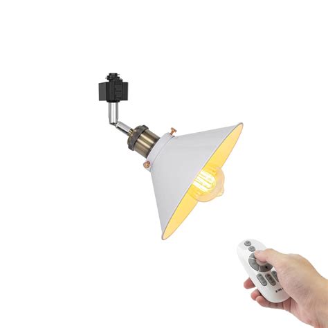 Fsliving Adjustable Angle Remote Control H Type Track Pendant Light E