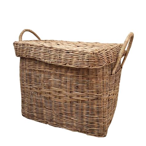 Panier De Rangement En Rotin Avec Couvercle 36x42x31 ON RANGE TOUT