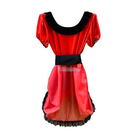 Disfraz Dama Antigua Color Rojo Talle Infantil Cotillonisimo