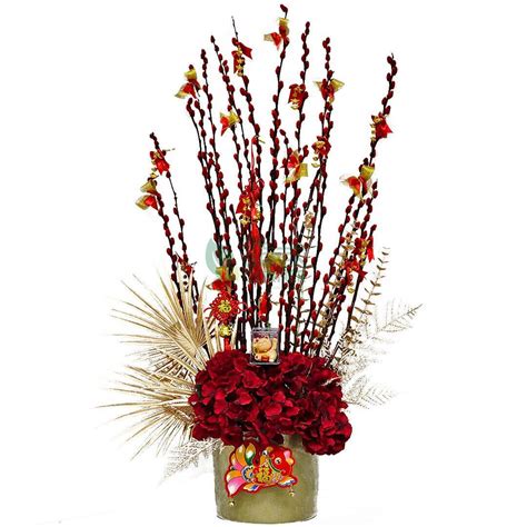 Dancing Dragon S Pussy Willow Arrangement The Green Corner