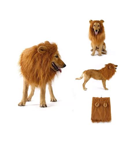 Dog Lion Mane Costume Apparel Clothes Wig Large Dog Party - Etsy