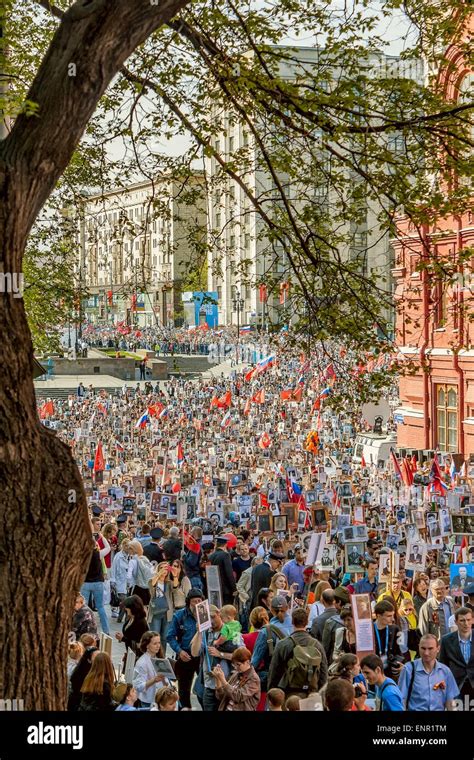 La Place Rouge Moscou Russie Mai Parade Du R Giment D