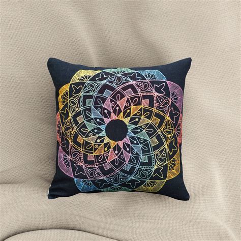 Handmade Digital Print Cushion Covers|Mandala Art Cushion Covers ...