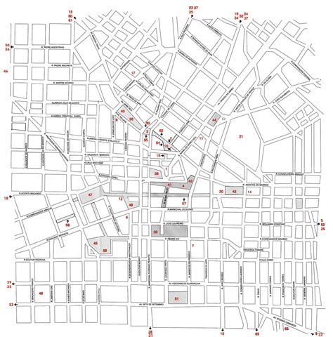 Mapa Turístico De La Ciudad De Curitiba Brasil Tamaño Completo Ex