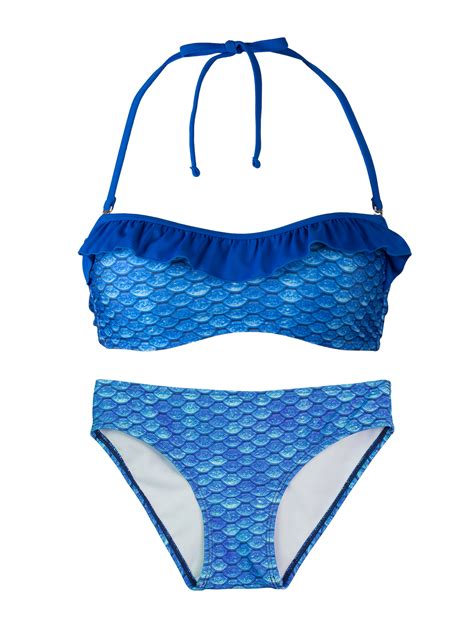 Womens Bandeau Bikini Set By Fin Fun Matches Fin Fun Mermaid Tails Ebay