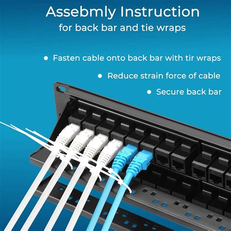 Rapink Patch Panel Port Cat With Inline Keystone G Support Pass