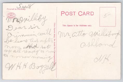 Postcard Groton School Camp Lake Asquam New Hampshire Ebay