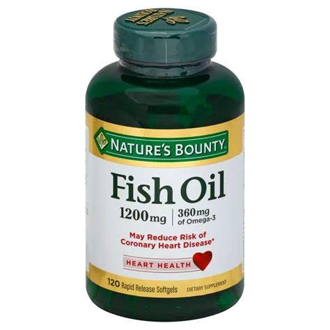 Omega 3 Fish Oil 1200mg 120 Sgels Natures Bounty Submarino