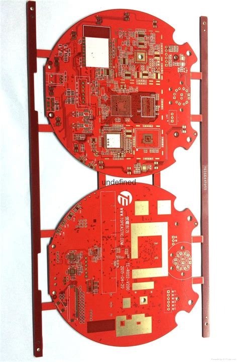 Layers Immersion Gold Pcbs With Red Solder Mask Jpx H Oem