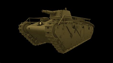 German tank grosstraktor 3D model - TurboSquid 1259616