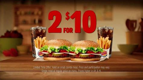 Burger King 2 For 10 Whopper Meal Tv Commercial Steal Of A Deal