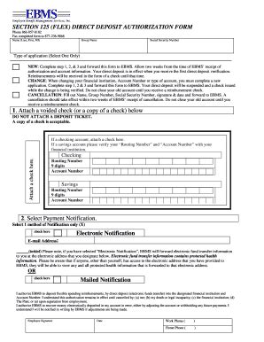 Fillable Online Lincolncountymt Flex Direct Deposit Authorization Form