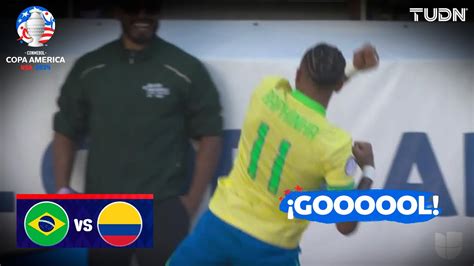 Golazo Carioca Raphinha La Pone En El Ngulo Brasil Colombia