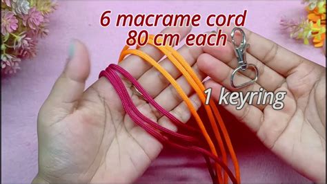 Diy Macrame Keychain Tutorials Macrame Heart Keychain Macrame Keychain Tutorial For