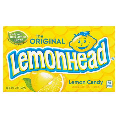 Lemonhead Hard Lemon Candies 5 Oz Sugar Shell With Vibrant Flavor