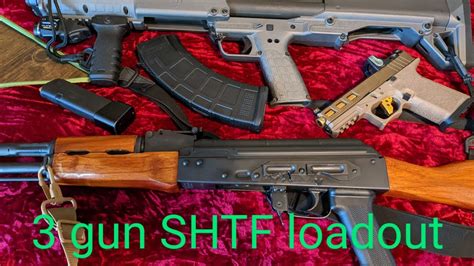 3 Gun SHTF Loadout Special Experiment YouTube