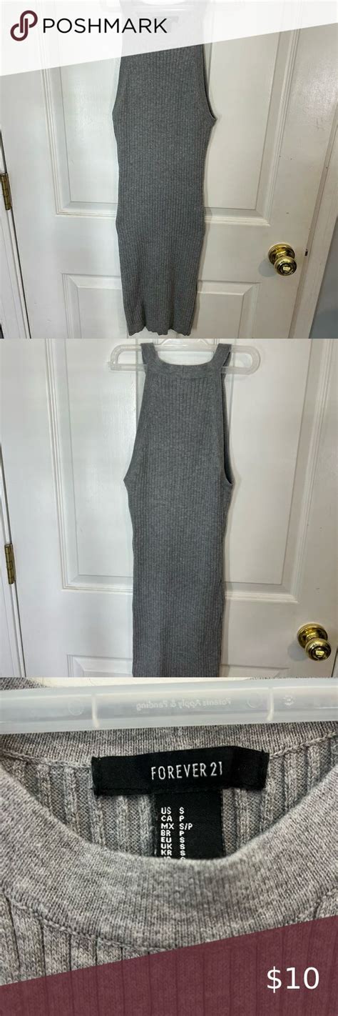 Forever 21 Stretchy Gray Bodycon Dress Grey Bodycon Dresses 21 Dresses