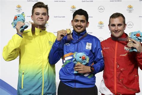 Cwg Shooter Anish Bhanwala Wins Gold In Mens M Rapid Fire