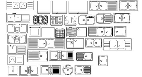 Kitchen Sink Free CAD Blocks Free Download - Cadbull