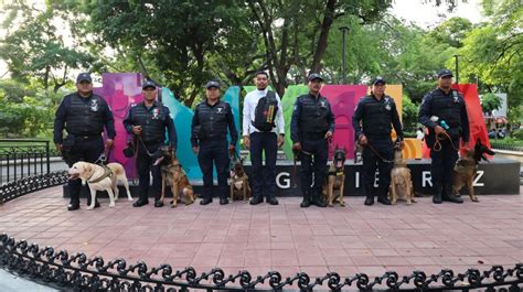 UNIDAD Canina De La SSyPC Realiza Acciones De Proximidad Social En