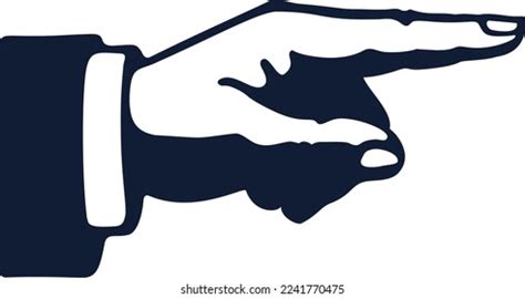 890 Black Hand Silhouette Pointing Right Images, Stock Photos & Vectors ...