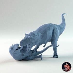 Resin T Rex Miniatures To Paint Replicas Of The Prehistoric Cretaceous