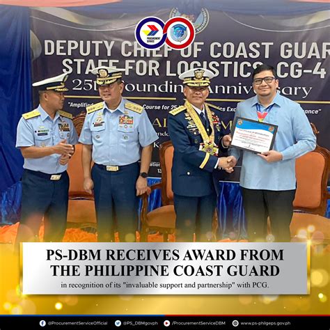 PS DBM RECEIVES AWARD FROM PCG