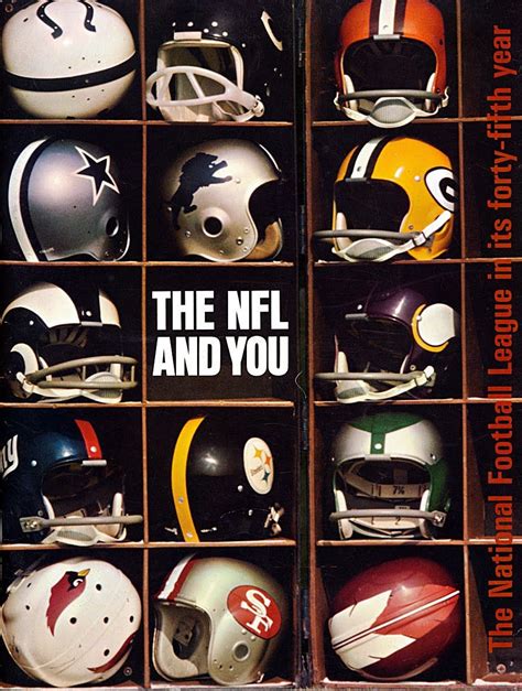 The NFL and You (1964) in 2024 | Nfl football helmets, Nfl football ...